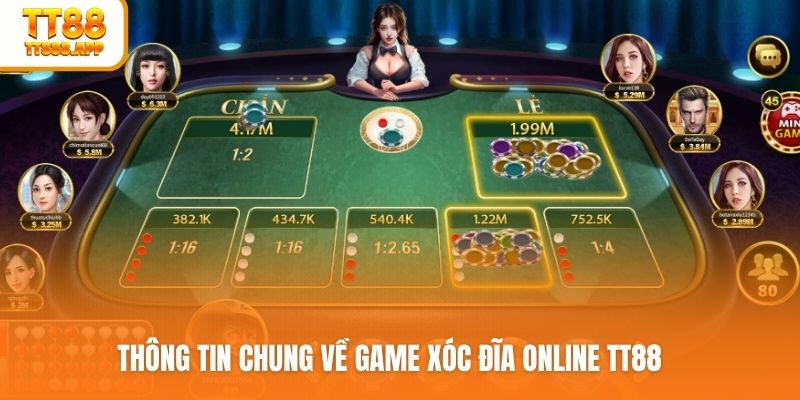Thông tin chung về game xóc đĩa online TT88